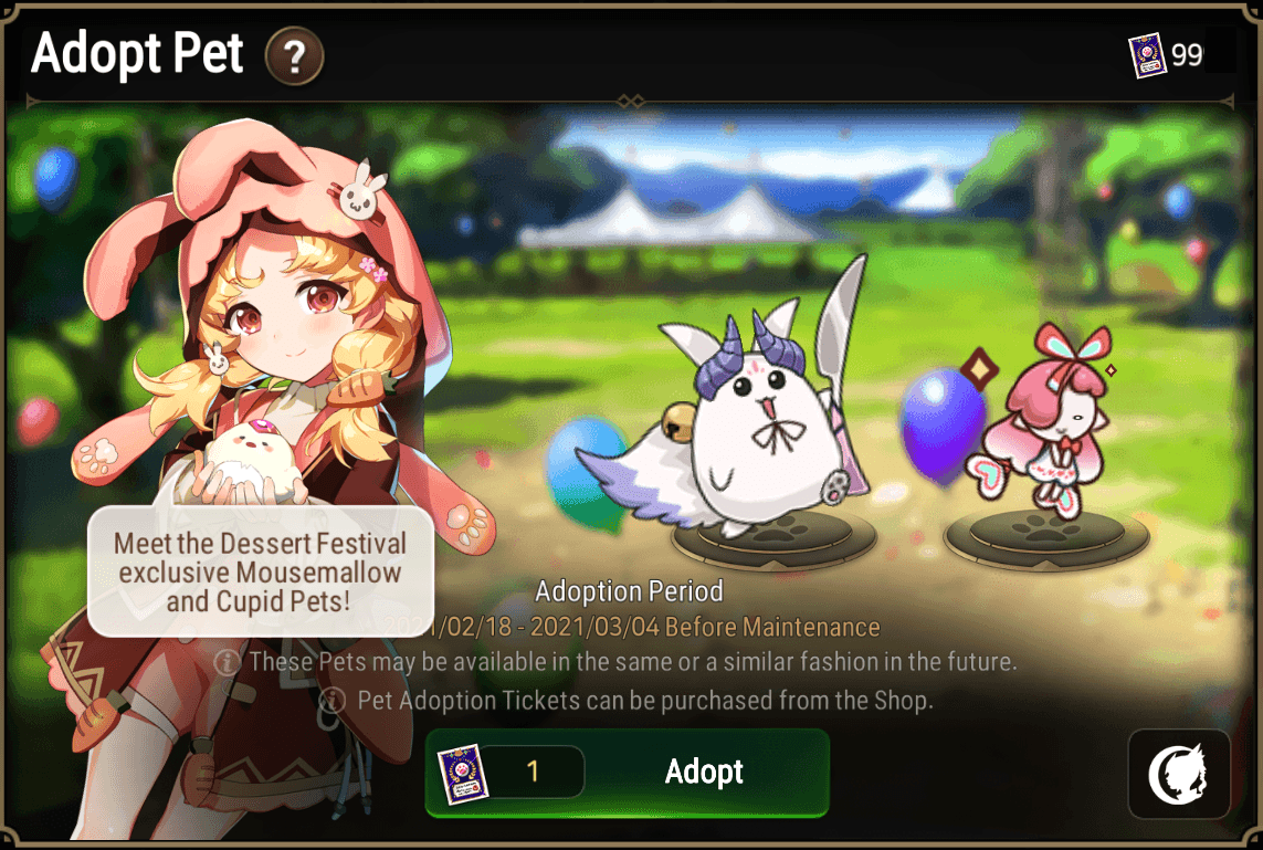 Epic Seven release special Side Story in Bittersweet Dessert Festival Week 2 update