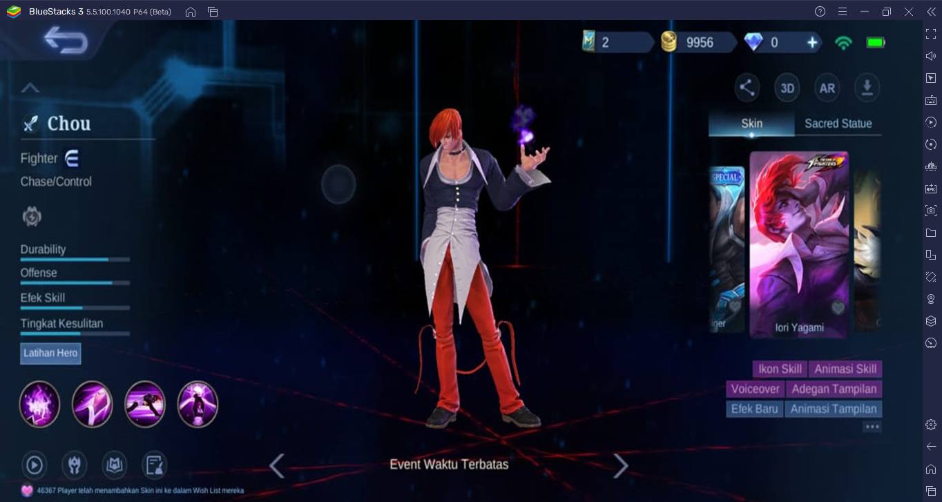 Event Spesial KOF di Mobile Legends Hadirkan Beragam Skin Keren