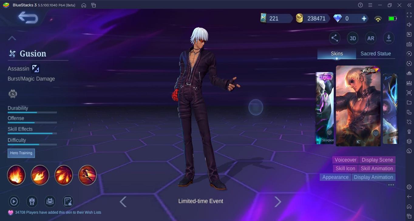 Event Spesial KOF di Mobile Legends Hadirkan Beragam Skin Keren