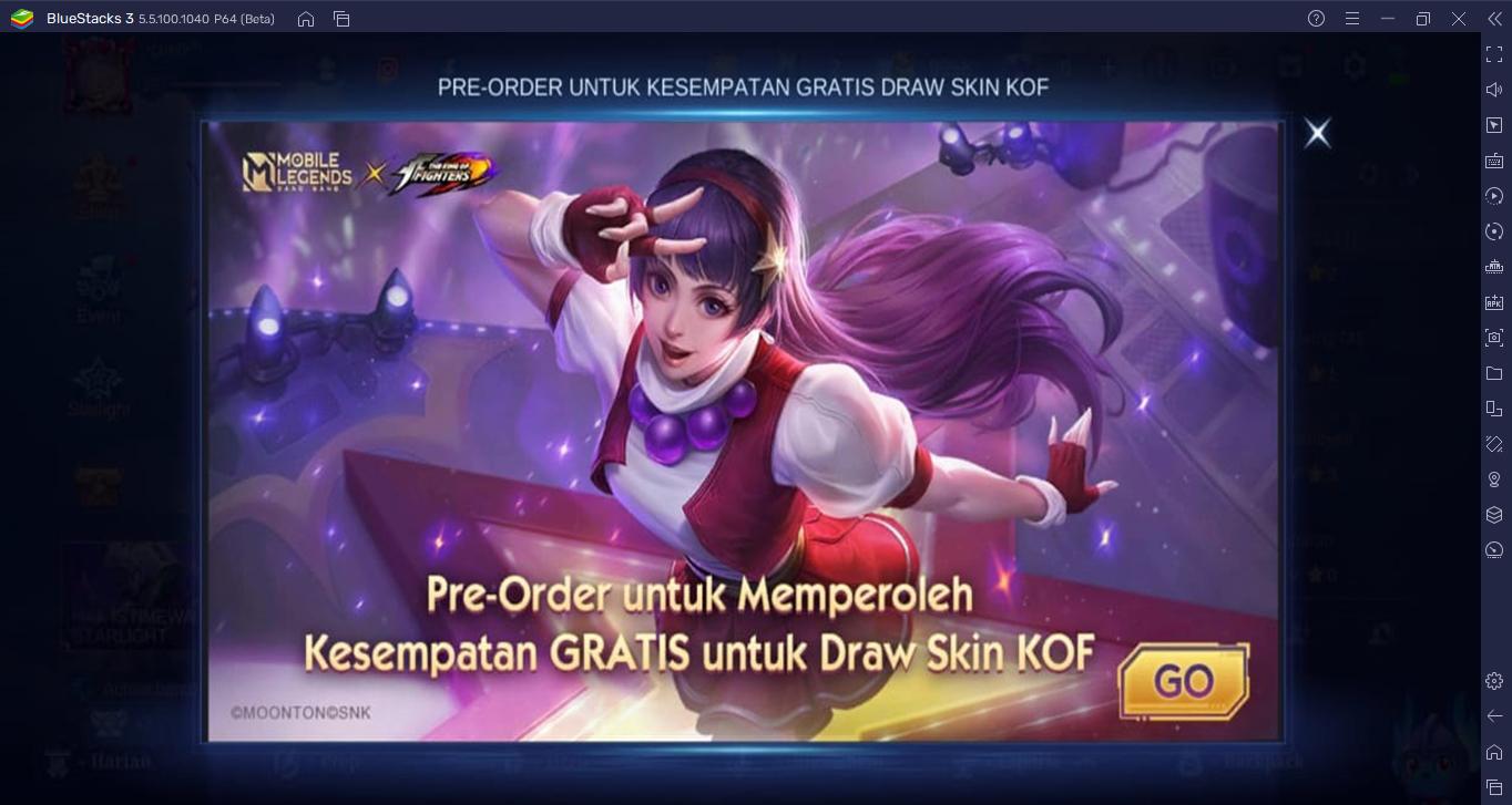 Event Spesial KOF di Mobile Legends Hadirkan Beragam Skin Keren