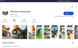 블루스택으로 PC에서 Monster Hunter Now 플레이