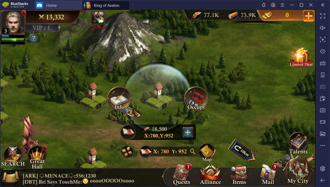 Creating an Empire in King of Avalon With BlueStacks Instances