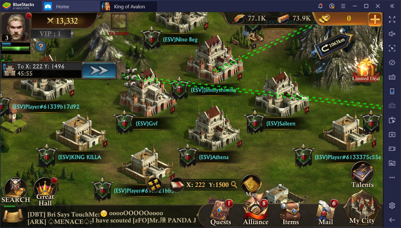 Creating an Empire in King of Avalon With BlueStacks Instances
