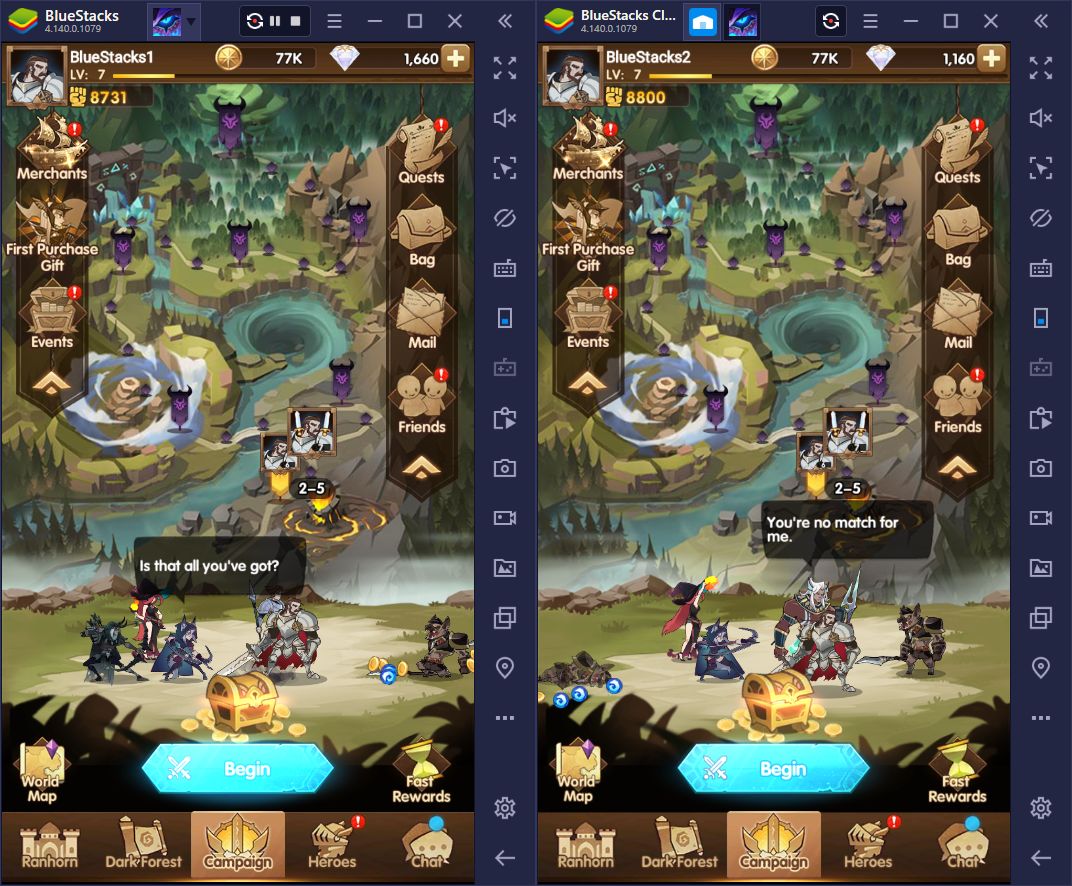 BlueStacks Multi-Instance Features for AFK Arena