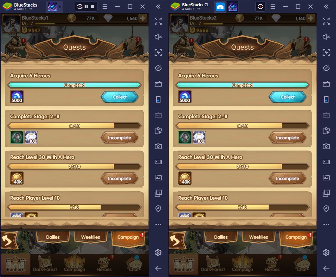 BlueStacks Multi-Instance Features for AFK Arena