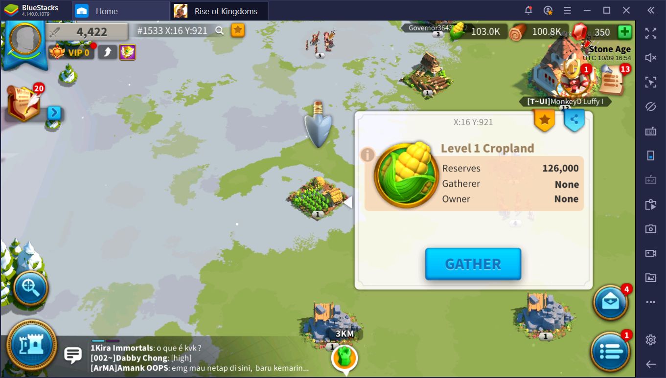 Rise of Kingdoms on BlueStacks: Using the Instance Manager