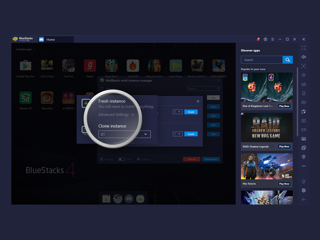 Multi-Instance Gaming with BlueStacks