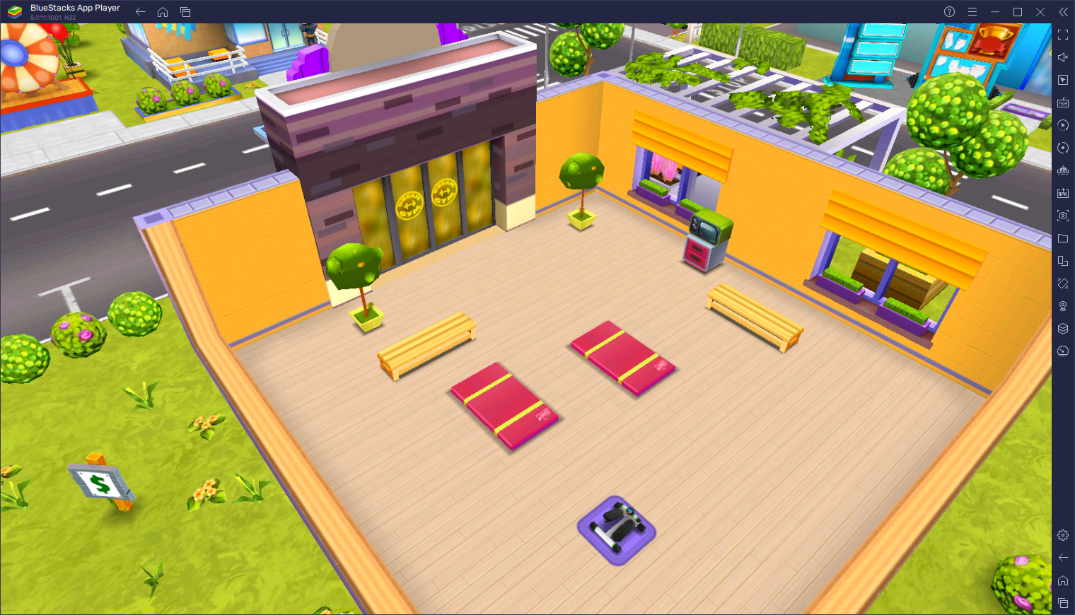 How to Play My Gym: Fitness Studio Manager on PC with BlueStacks