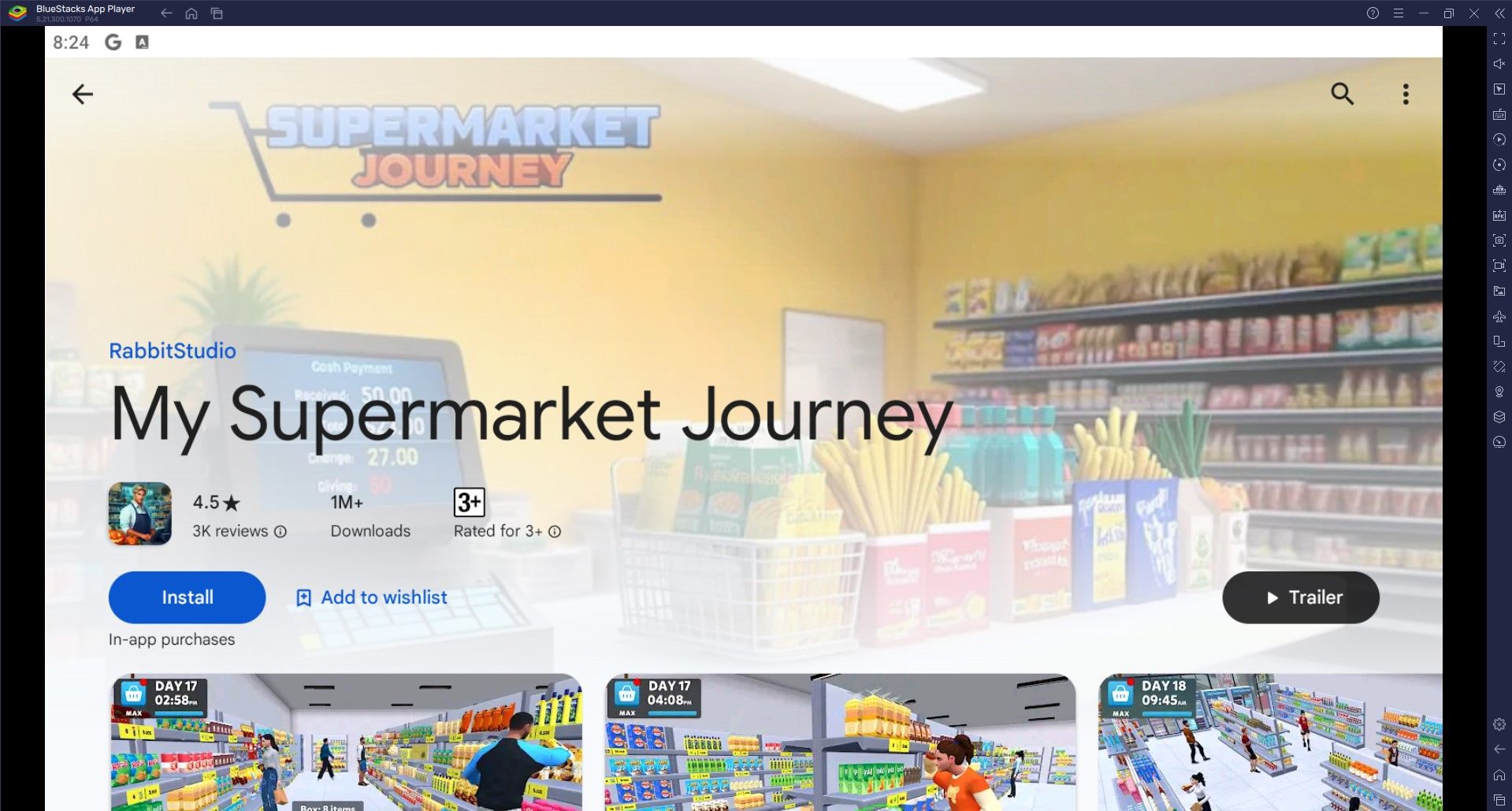 How to Play My Supermarket Journey on PC with BlueStacks