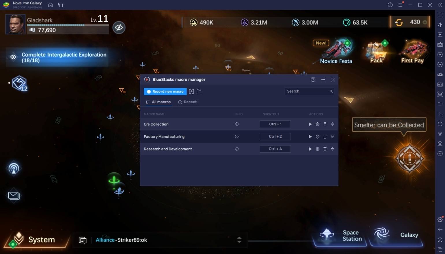 Wie man Nova: Iron Galaxy auf dem PC mit BlueStacks spielt