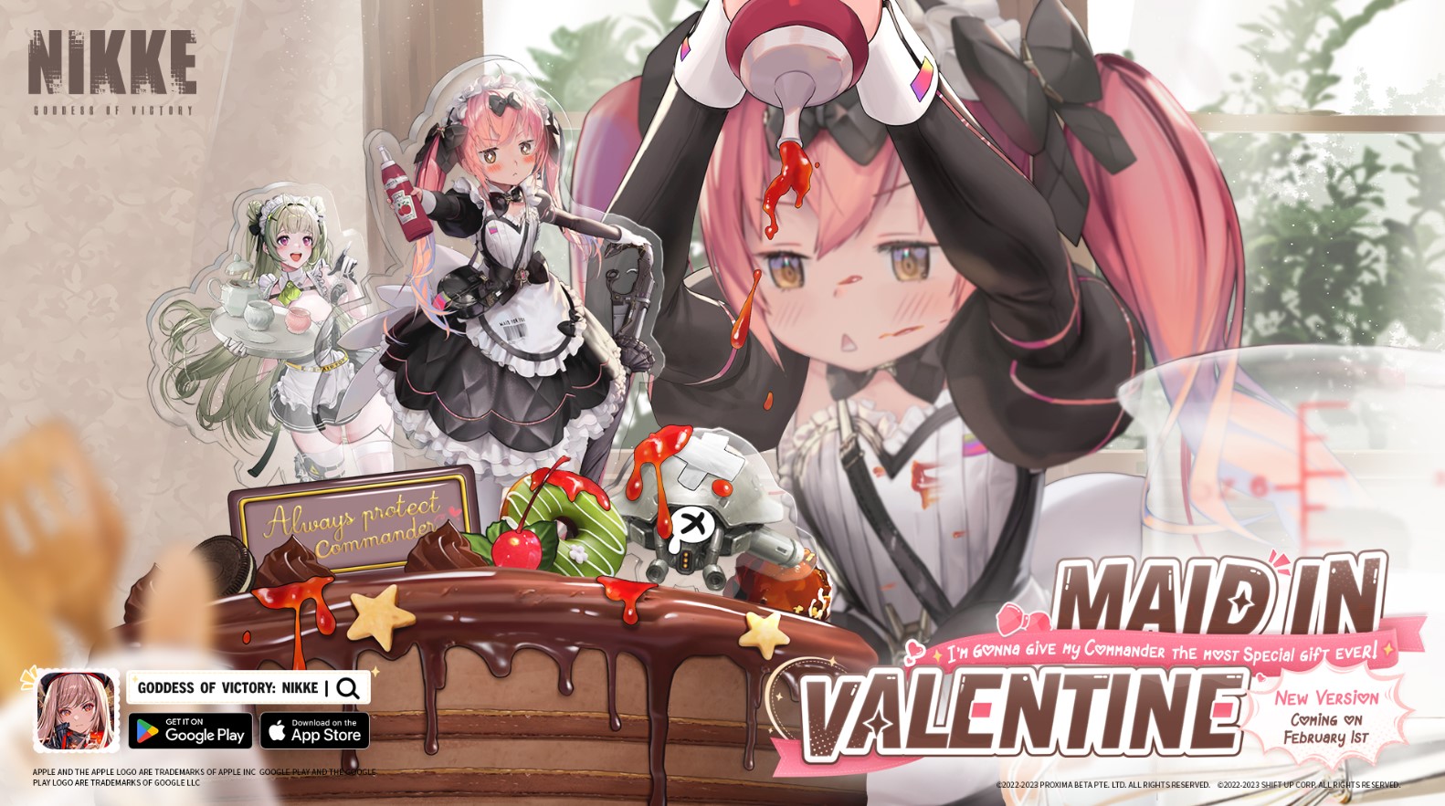 Goddess of Victory: NIKKE – New NIKKE’s Cocoa, Soda, Coordinated Operation and more in Maid In Valentine Version Update