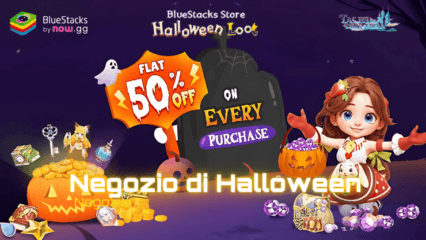 Preparati per il bottino di Halloween del negozio BlueStacks: sconto fisso del 50% su ogni acquisto per Tales of Terrarum!