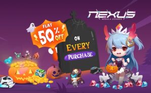 Sichere dir 50 % Rabatt auf jeden Einkauf für Nexus: Nebula Echoes beim BlueStacks Halloween-Loot.