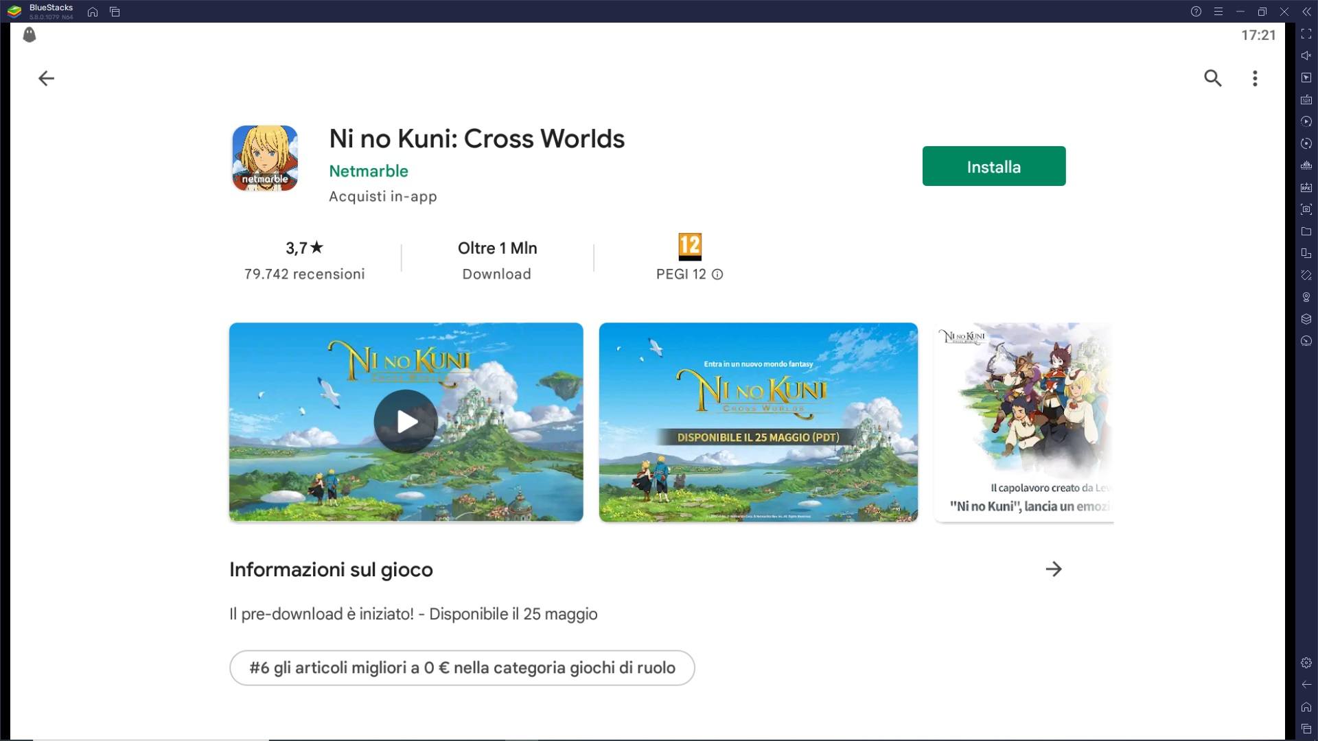 Gioca Ni No Kuni: Cross Worlds su PC con BlueStacks!