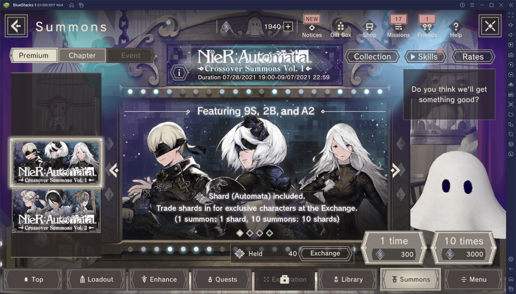 NieR Reincarnation Automata Crossover Event Gatcha Will Include 2P