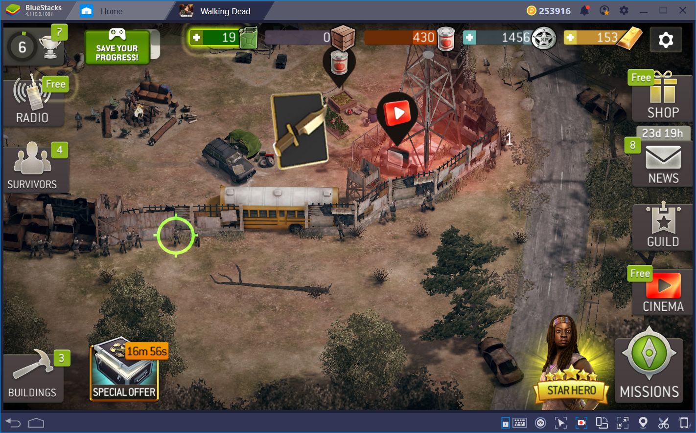 Improving in The Walking Dead No Man’s Land With BlueStacks