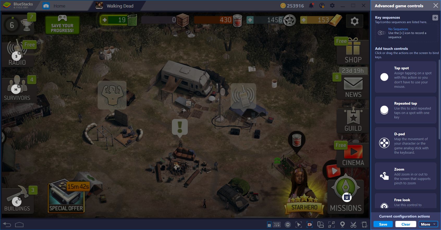 Improving in The Walking Dead No Man’s Land With BlueStacks