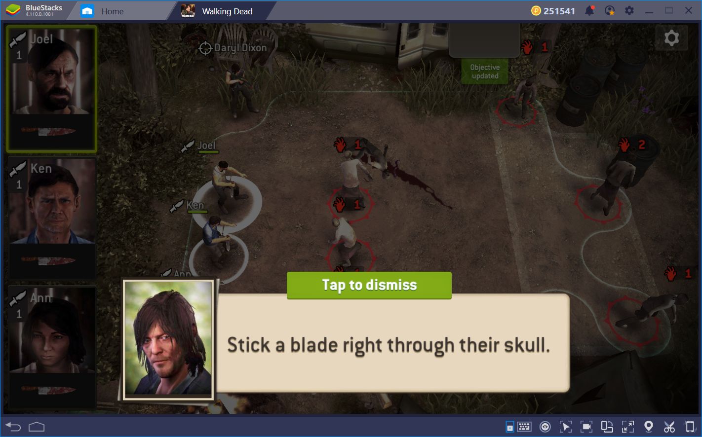 Enjoy The Walking Dead No Man’s Land on BlueStacks