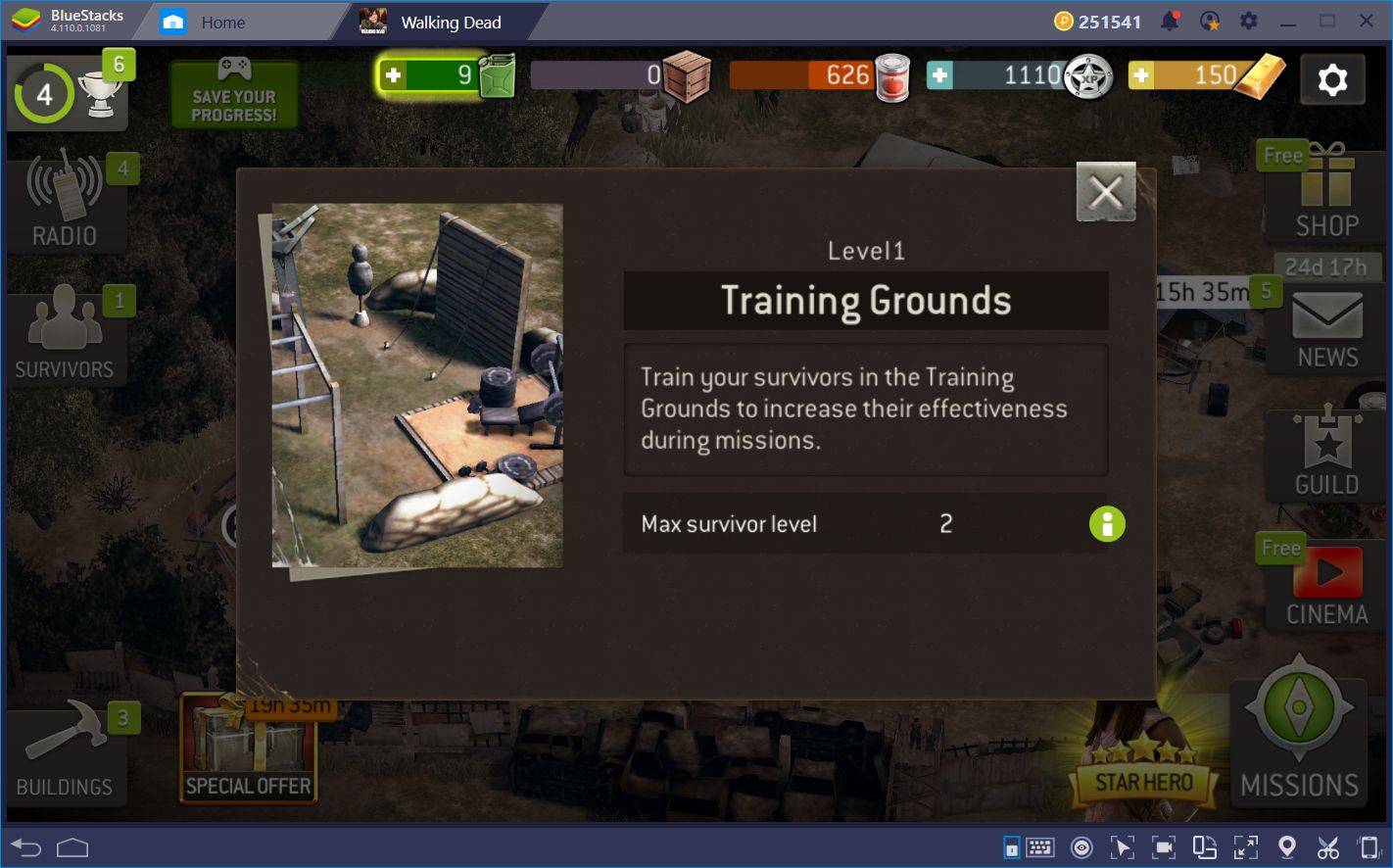 Enjoy The Walking Dead No Man’s Land on BlueStacks