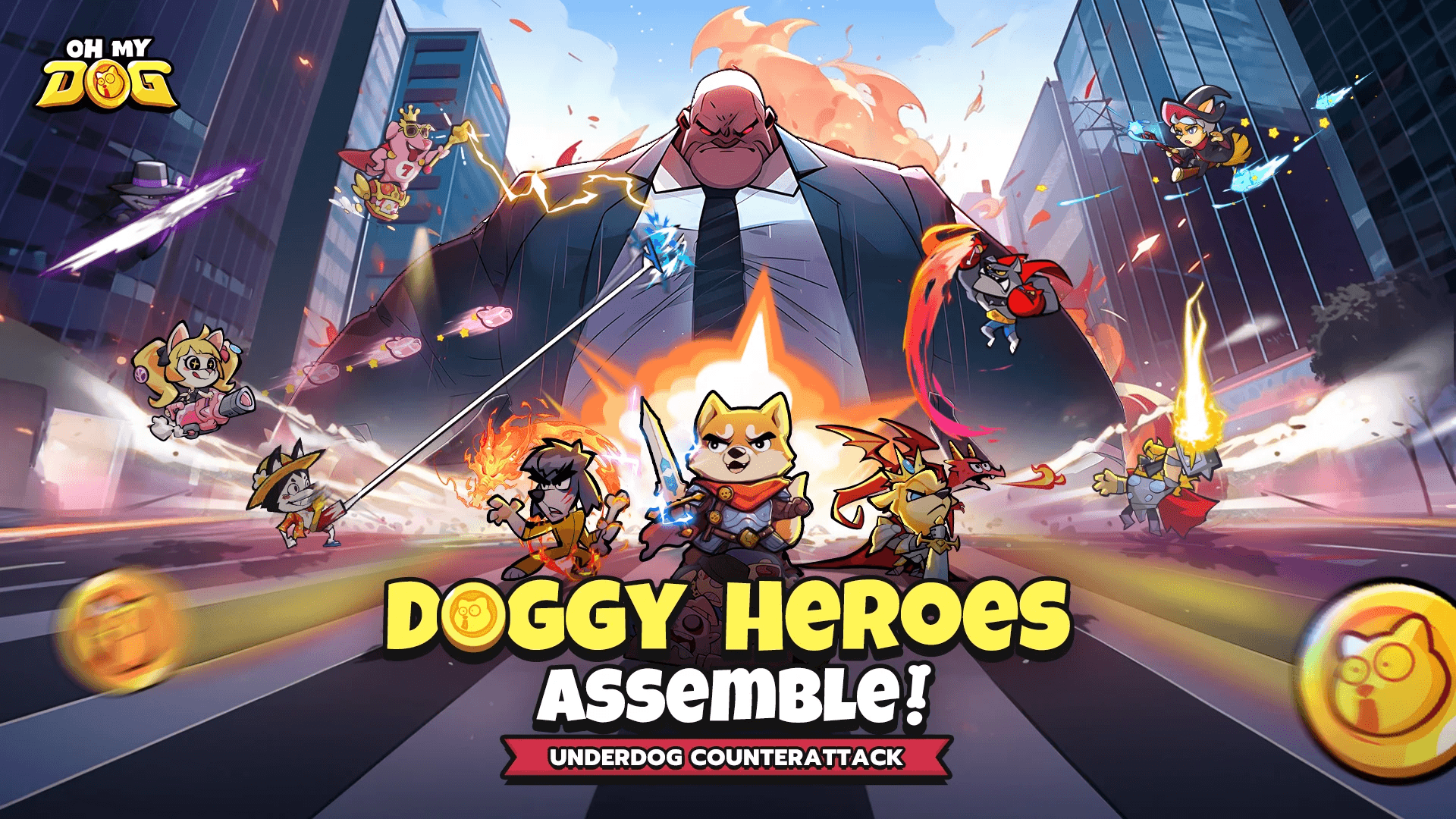 How to Play Oh My Dog - Heroes Assemble on PC or Mac with BlueStacks