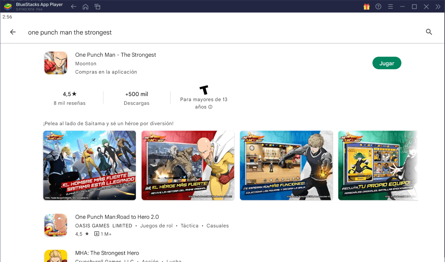 Cómo jugar One Punch Man - The Strongest en PC con BlueStacks
