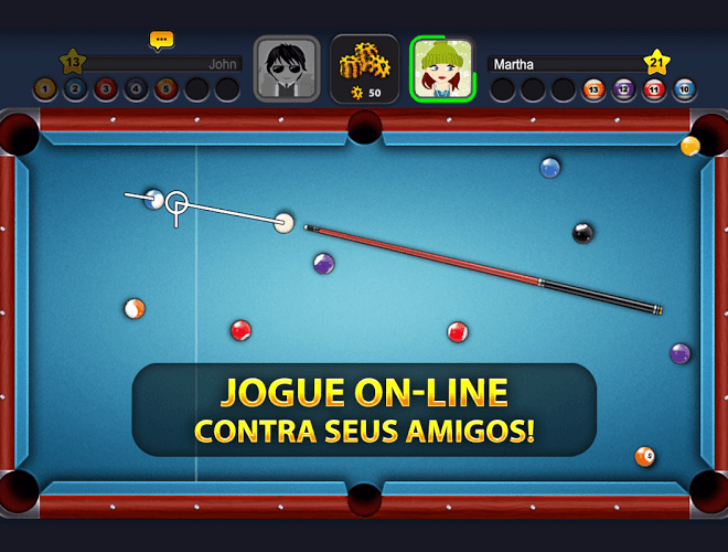 8 Ball Pool no PC com Bluestacks Android Emulator