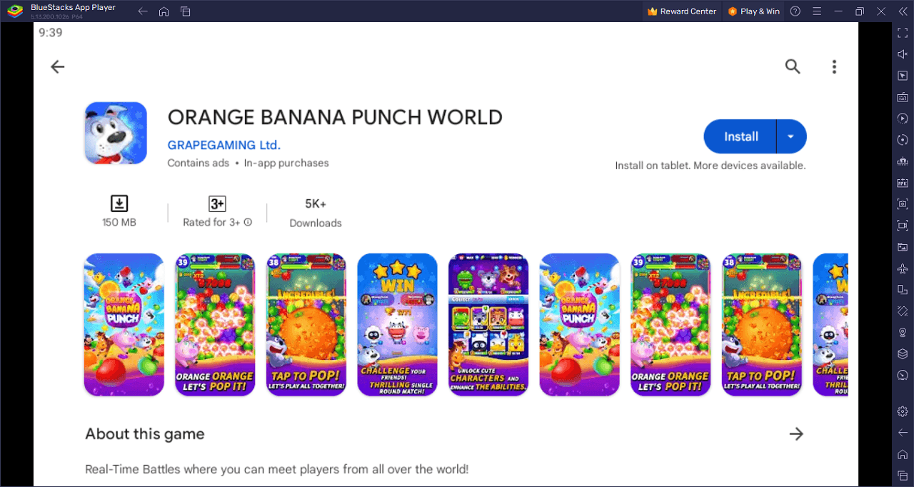 How to Play ORANGE BANANA PUNCH WORLD on PC With BlueStacks