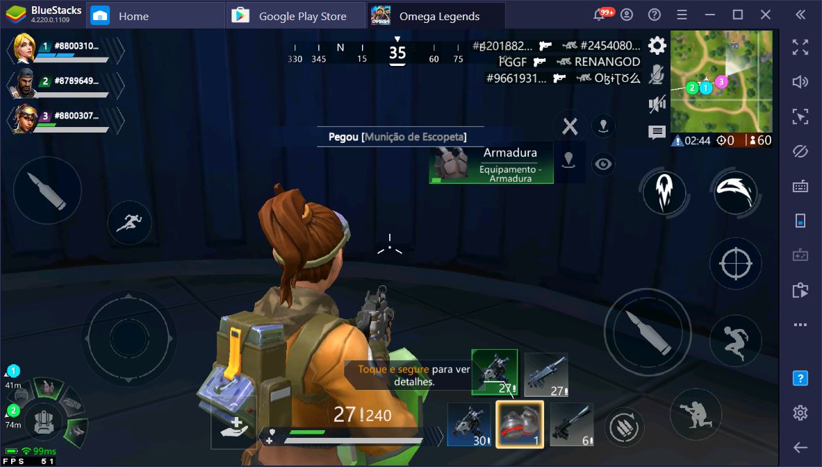 Baixe o battle royale Omega Legends e jogue no PC usando o BlueStacks