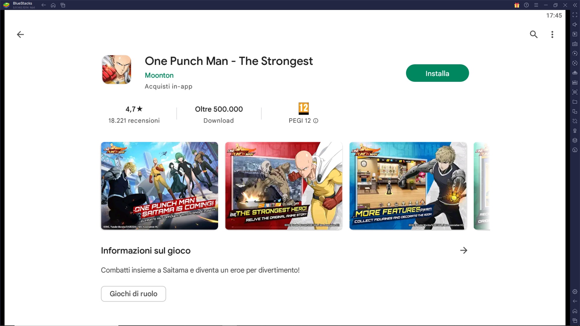 Gioca One Punch Man: The Strongest su PC con BlueStacks