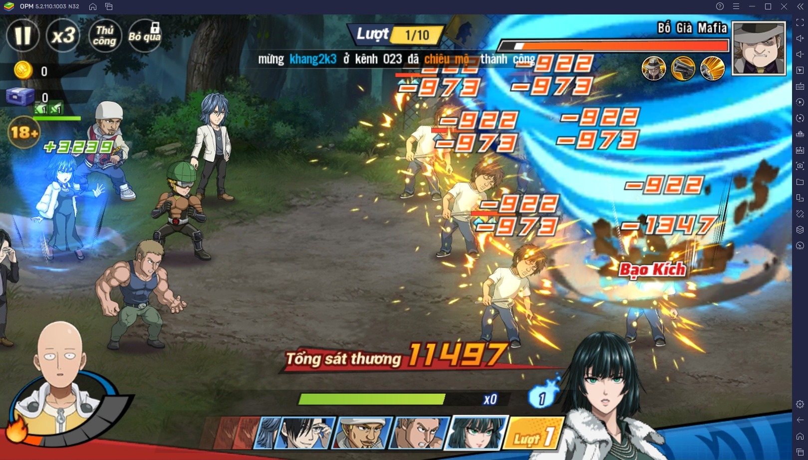 Chơi One Punch Man: The Strongest trên BlueStacks: Hướng dẫn cho người mới