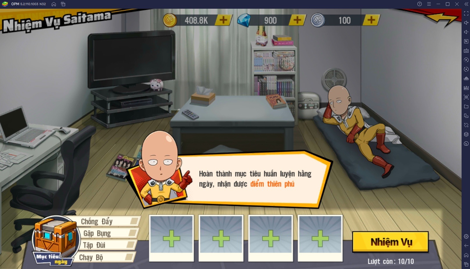 Chơi One Punch Man: The Strongest trên BlueStacks: Hướng dẫn cho người mới