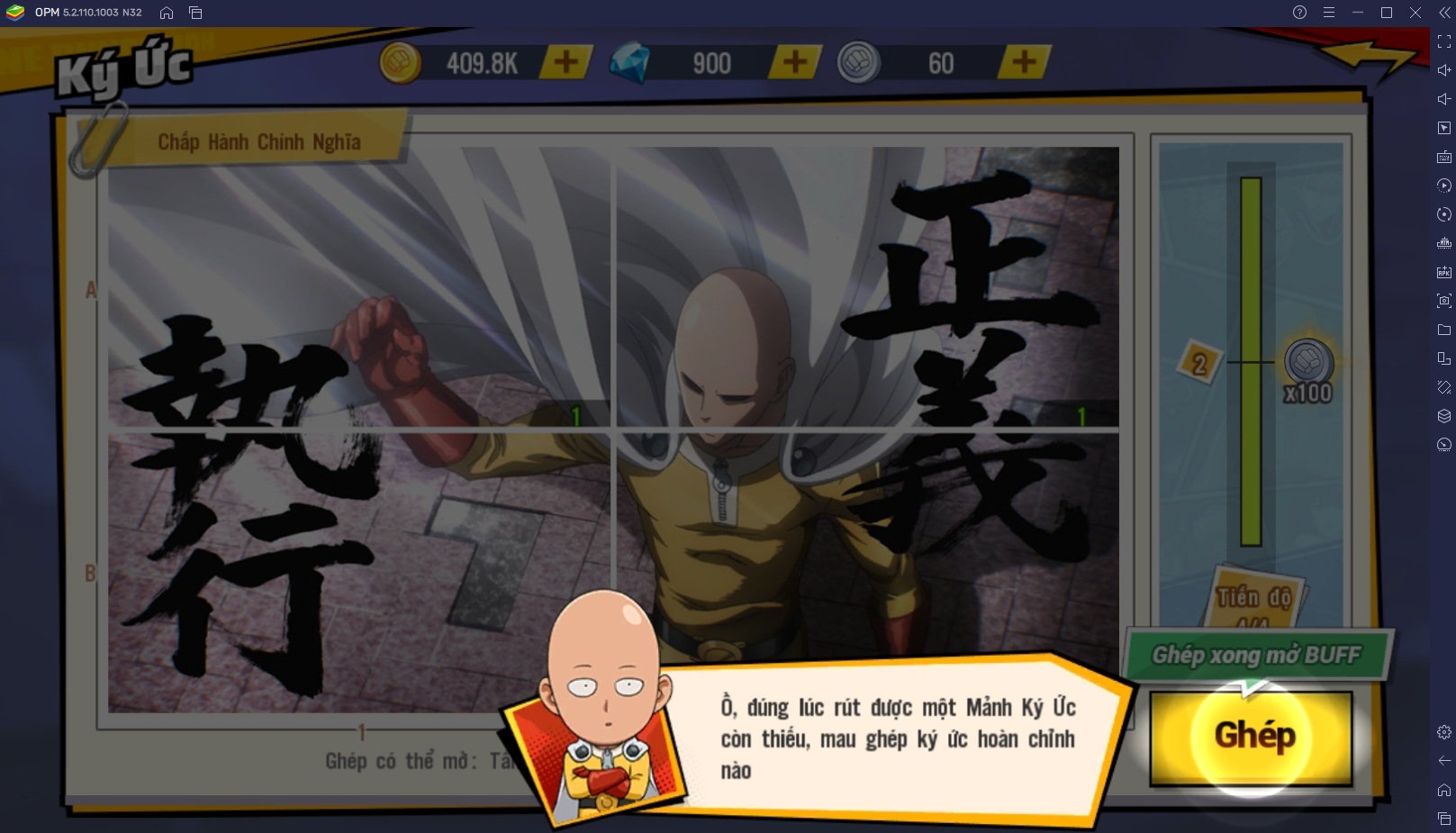 Chơi One Punch Man: The Strongest trên BlueStacks: Hướng dẫn cho người mới