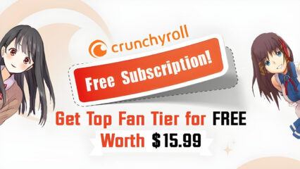 Erhalte das Crunchyroll Ultimate Fan-Tier (15,99 $/Monat) als kostenloses Abonnement!