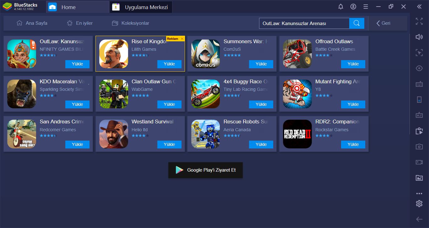 Outlaw: Kanunsuzlar Arenası İçin BlueStacks Kurulum Rehberi