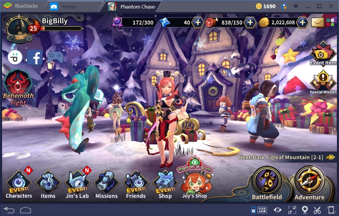 Phantom Chaser Main Screen