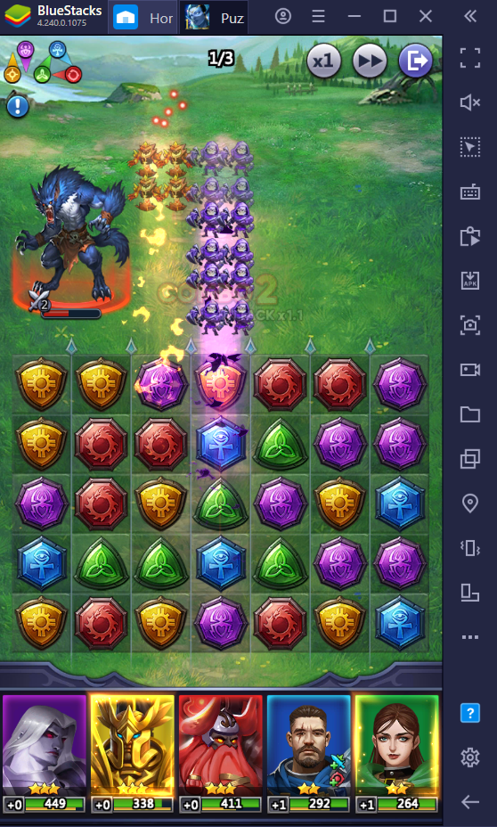 Puzzles & Conquest Mastering the Elements on PC BlueStacks