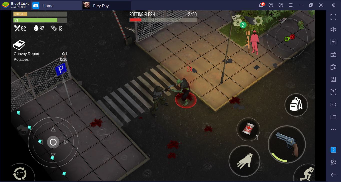 How to Overcome Prey Day: Survive the Zombie Apocalypse with BlueStacks?