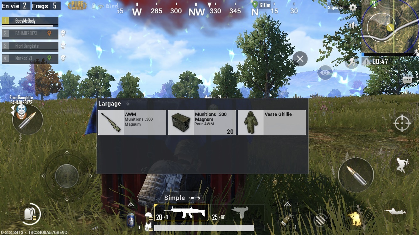 Guide des armes dans PUBG Mobile