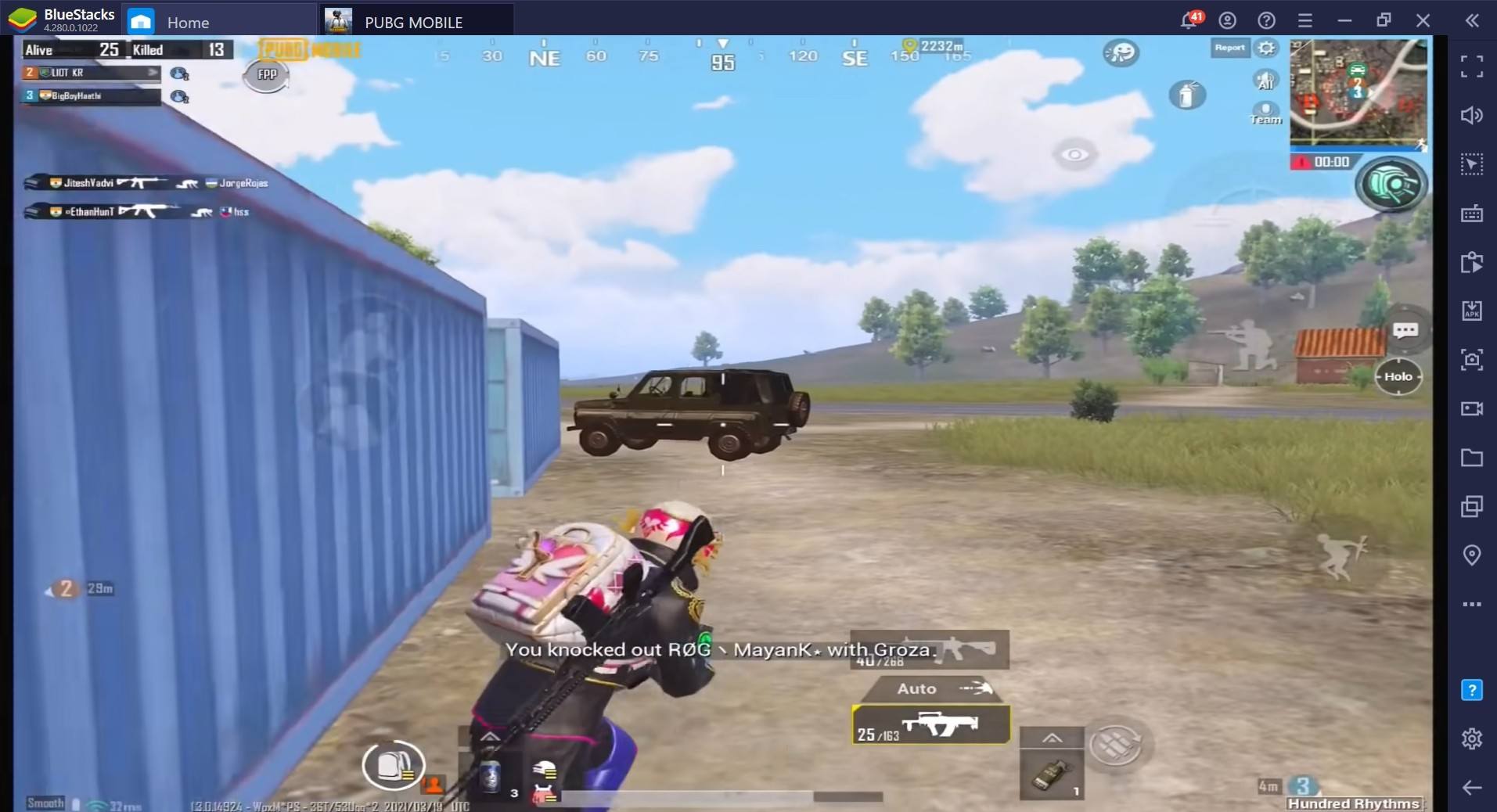 القتلى على المركبات : دليل محاكي BlueStacks للمركبات في لعبة  PUBG Mobile