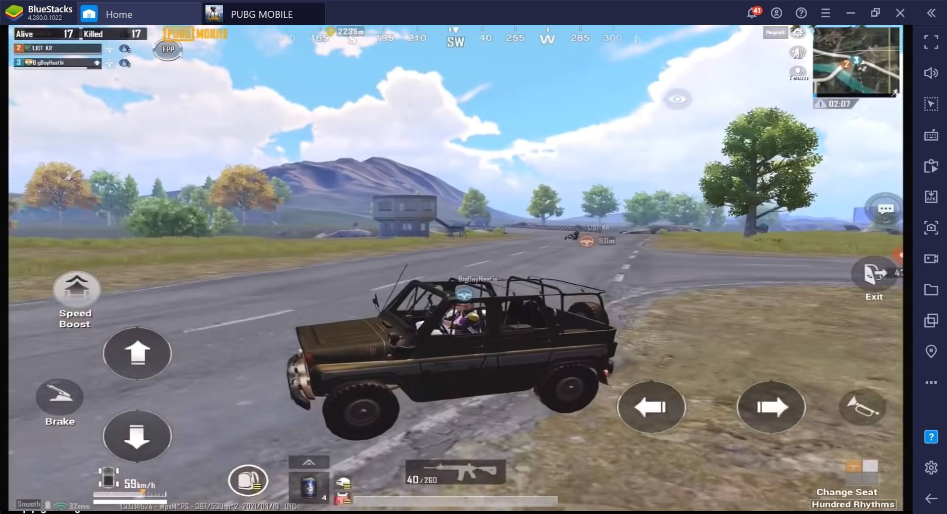 القتلى على المركبات : دليل محاكي BlueStacks للمركبات في لعبة  PUBG Mobile