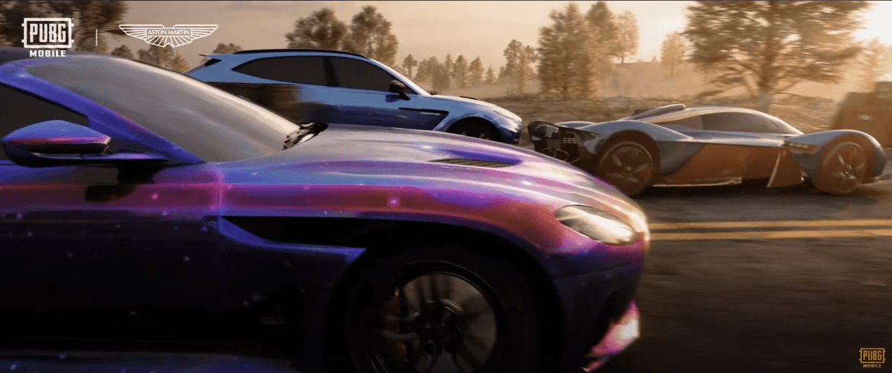 Colaboração PUBG Mobile x Aston Martin para introduzir carros de corrida ultra luxuosos no jogo