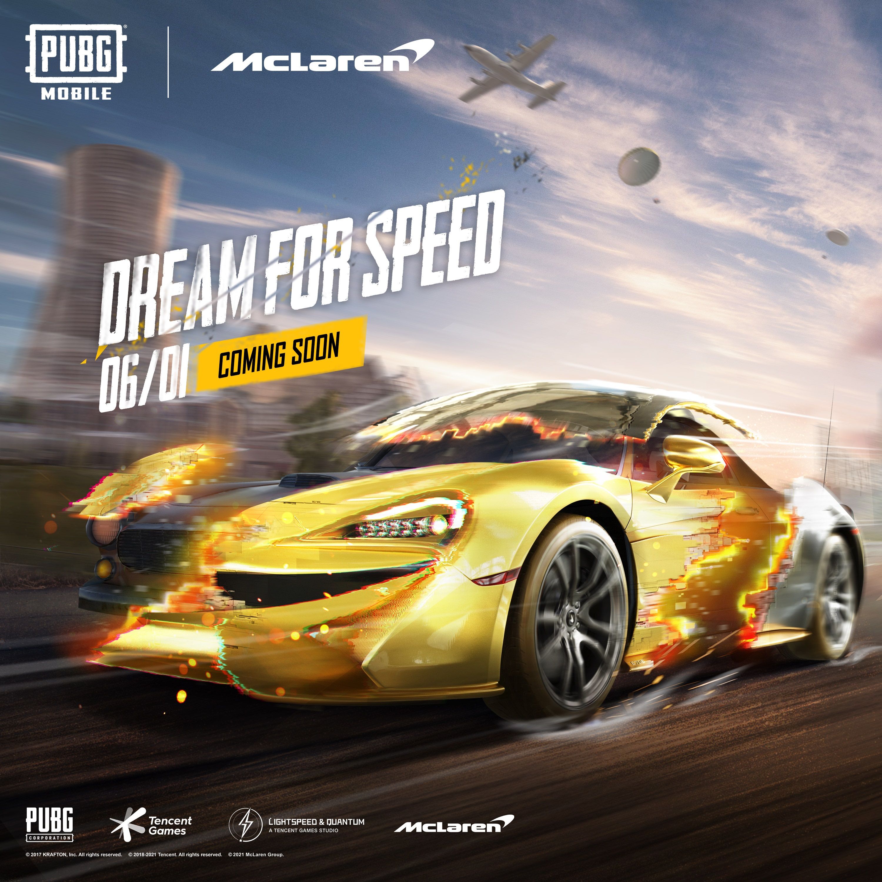 PUBG Mobile Announces Mclaren Collaboration with New Vehicle Skins