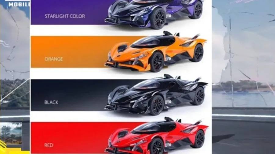 PUBG Apollo Hypercar Models and Vehicle Skins