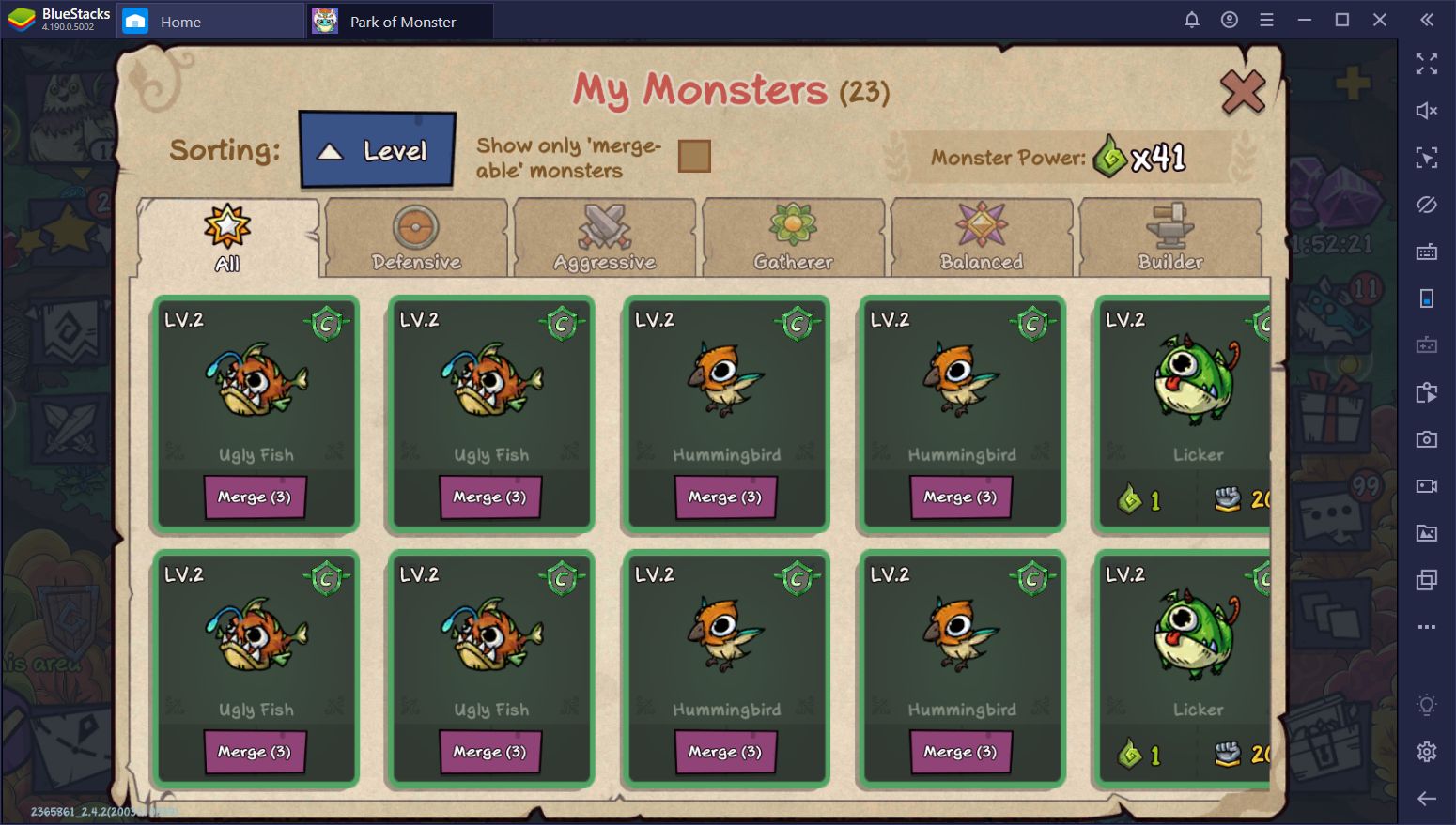 Complete Monster Guide for Park of Monster