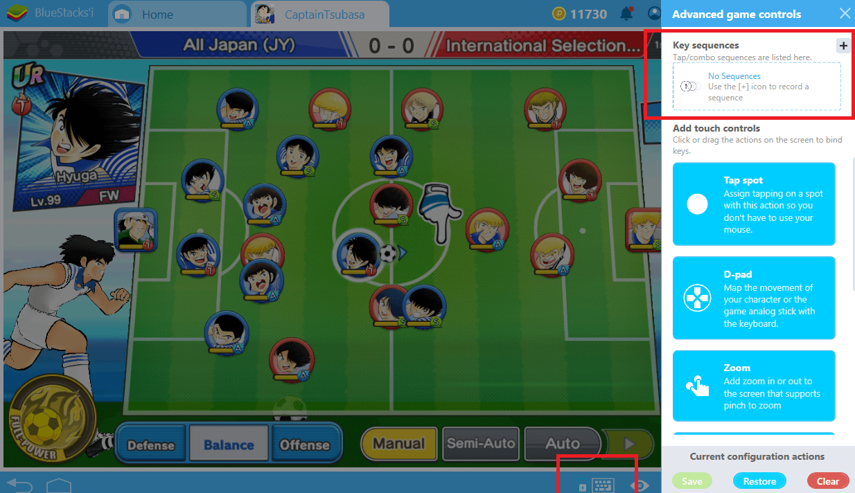 Captain Tsubasa: Never miss a Goal again with BlueStacks Combo Key