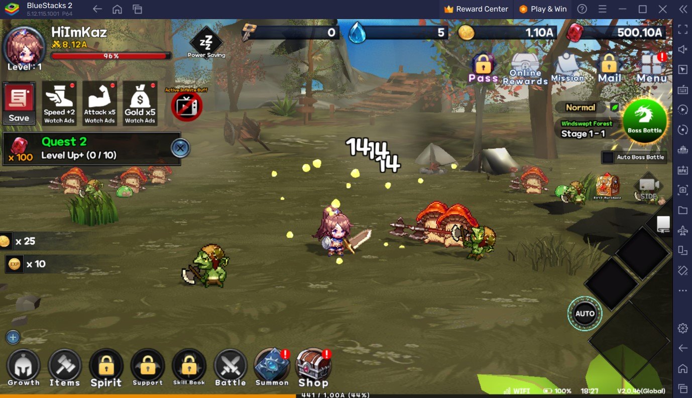 How to Install and Play Hero Adventure: Idle RPG Games on PC with BlueStacks