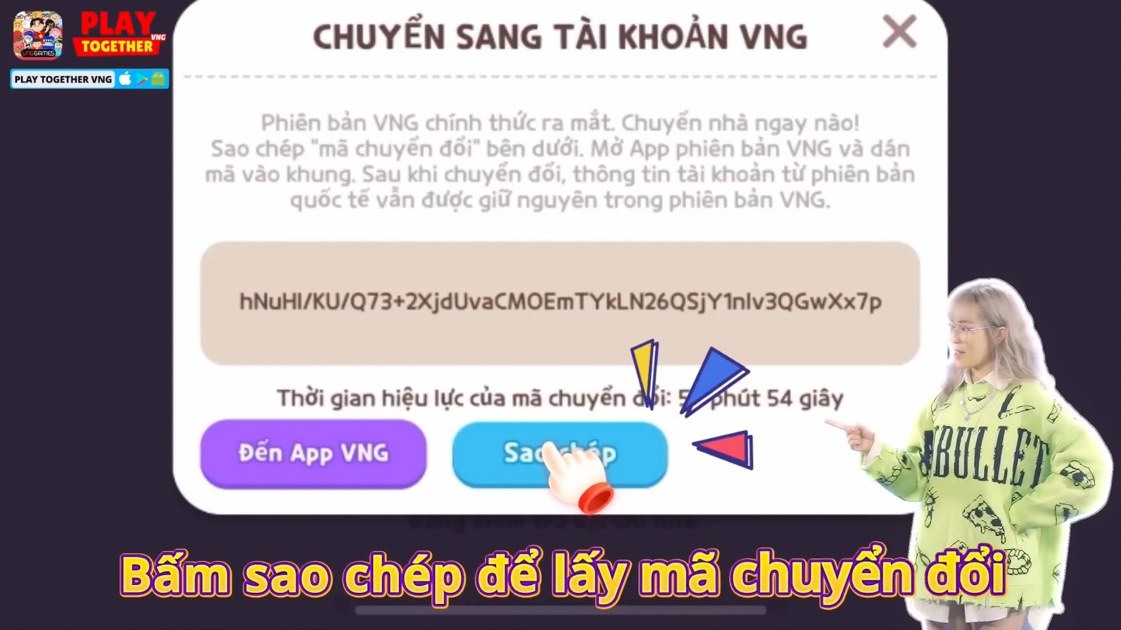 Hướng dẫn chuyển tài khoản Play Together quốc tế về phiên bản Việt Nam