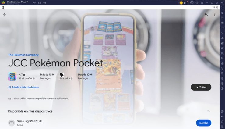 Cómo jugar a JCC Pokémon Pocket en PC con BlueStacks