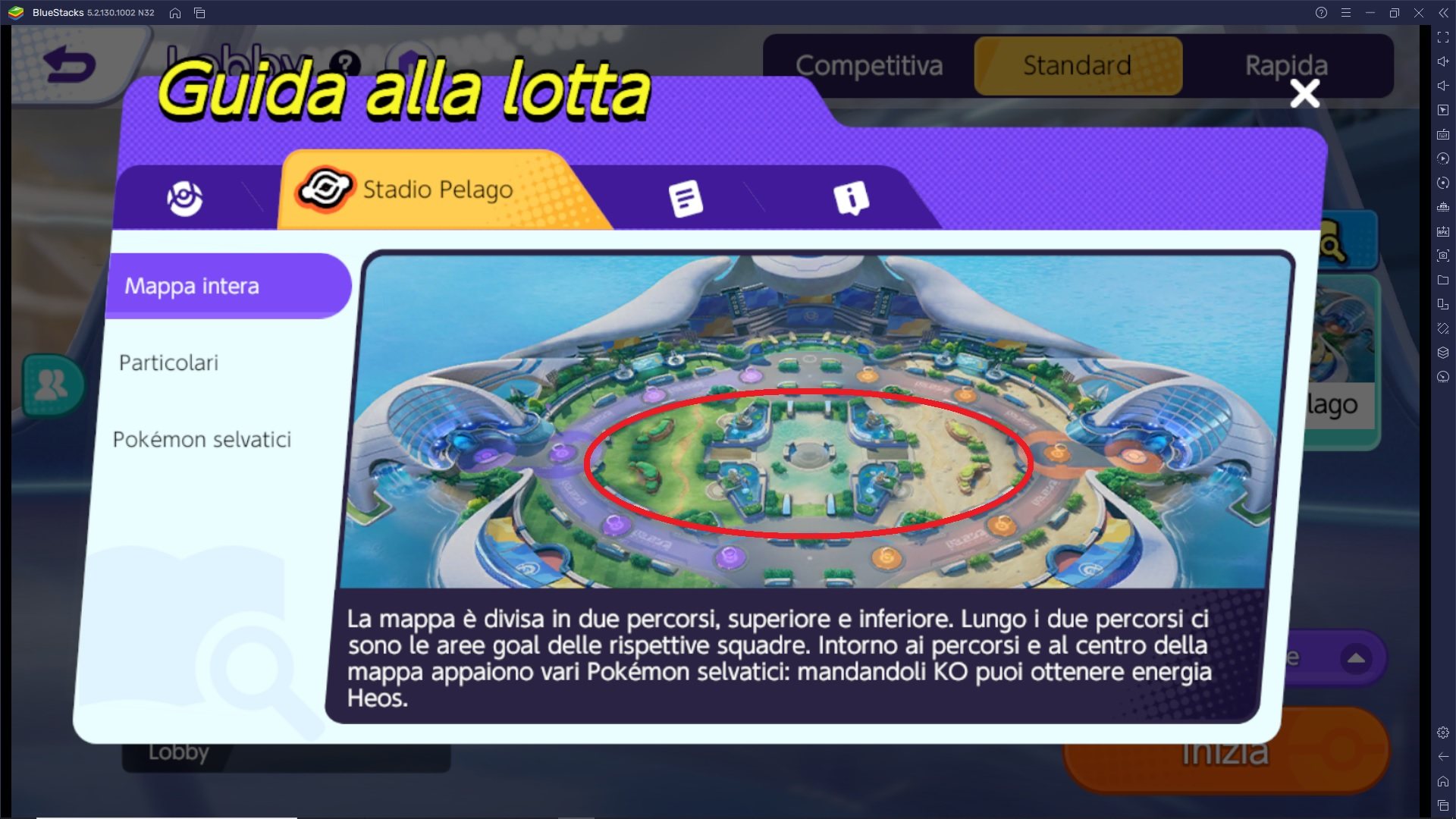 Come affrontare la Giungla (area centrale) in Pokémon UNITE con un pokémon velocista