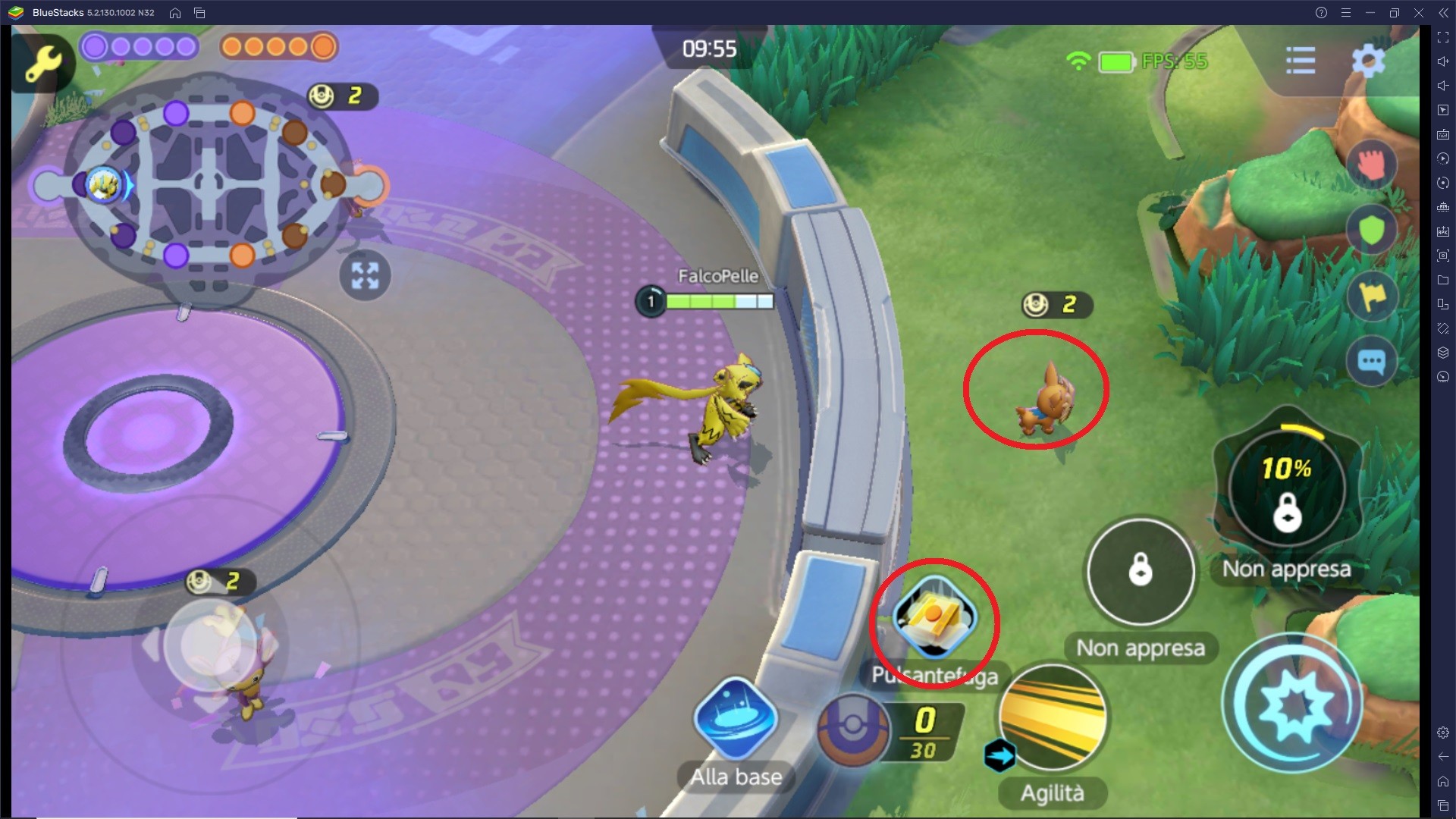 Come affrontare la Giungla (area centrale) in Pokémon UNITE con un pokémon velocista